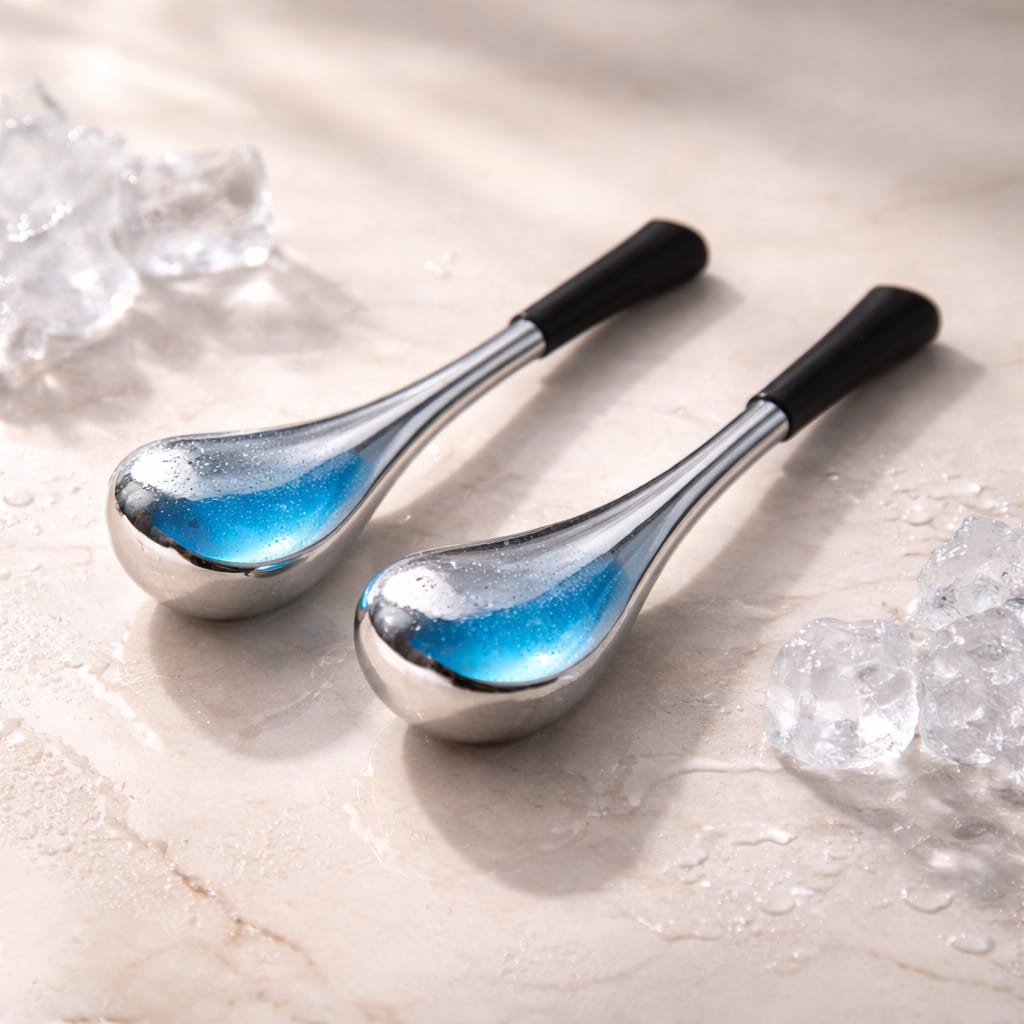 Stainless Steel Ice Globes Cryo Facial Set (2-Piece) – Aurelia Cura - AURELIA CURA