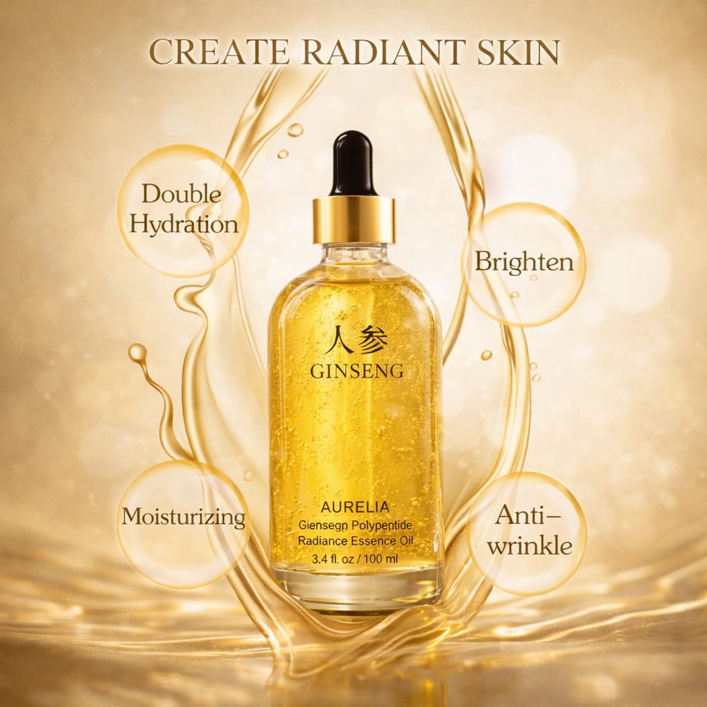 Ginseng Polypeptide Radiance Essence Oil – Aurelia Cura