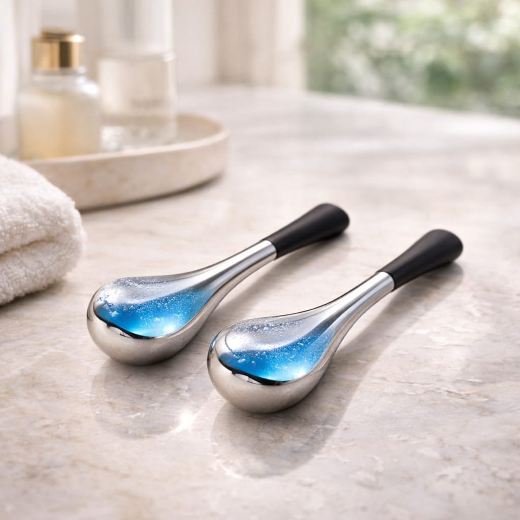 Stainless Steel Ice Globes Cryo Facial Set (2-Piece) – Aurelia Cura - AURELIA CURA