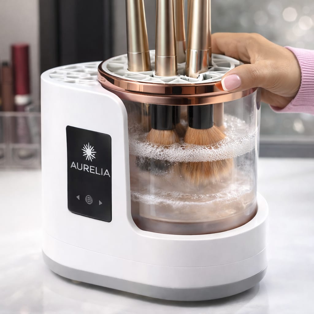 Automatic Makeup Brush Cleaner & Dryer – Aurelia Cura - AURELIA CURA