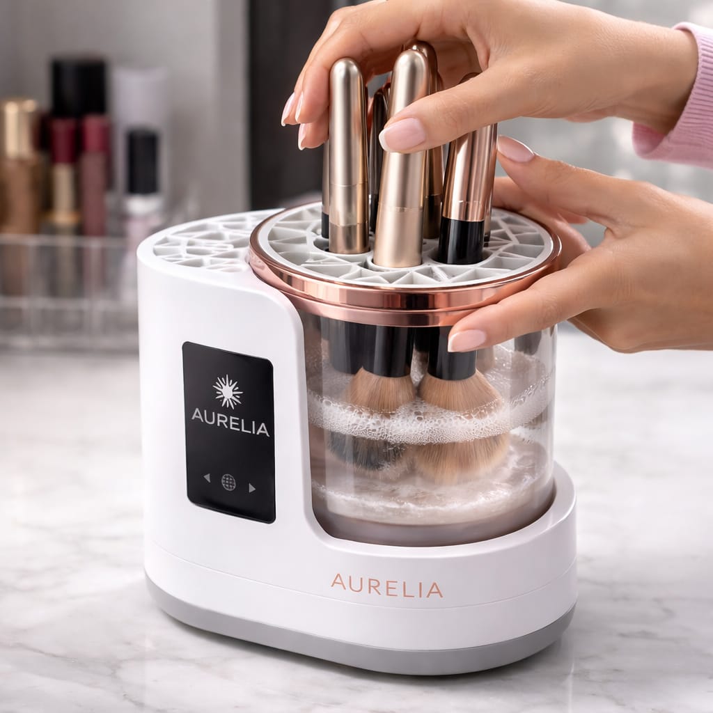 Automatic Makeup Brush Cleaner & Dryer – Aurelia Cura - AURELIA CURA